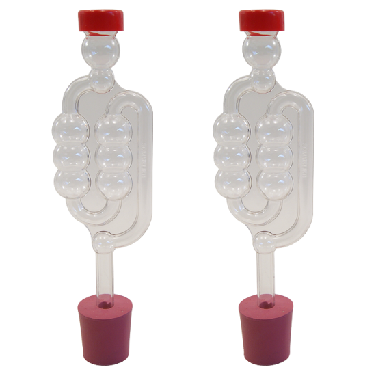 Bubbler Airlock with 1gall Rubber Bung